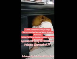 Camat Asemrowo Akan Laporkan Penyebar Video Hoax Soal Wanita Sembunyi Dalam Meja Kerjanya
