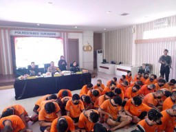 Narkotika Puluhan Ribu Gram Berbagai Jenis Disita Polisi