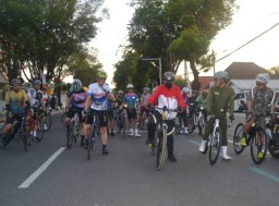 Gowes Forkopimda Pantau Harkamtibmas Kota Pasuruan
