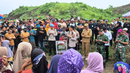 Kapolres Pimpin Doa Aksi Unjuk Rasa Petani Desa Sumberanyar
