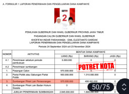 Laporan Dana Kampanye Khofifah-Emil Rp1,4 Miliar, Aktivis Menyoal Sumbangan Haji Her Rp38 Miliar