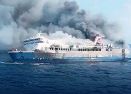 KMP Mutiara Santosa 2 Terbakar di Perairan Utara Sumenep