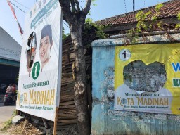 Baliho Pasangan GIAT Dirusak Orang tak Dikenal
