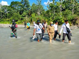 BNPP Tinjau Pembangunan PLBN di Distrik Waris