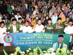 Kyai Muda Nganjuk Doa Bersama dan Deklarasi Dukung Ganjar di 2024
