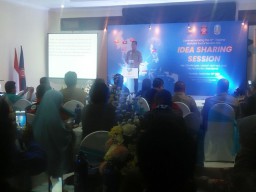 Kemensos Giat Tagana di Taman Candra Wilwatikta