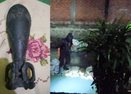 Warga Dupak Lempar Mortir Aktif ke Jalan