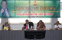 Koni Jatim Sosialisasi Bahaya Doping