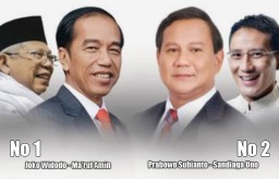 Jokowi-Ma'ruf No Urut 1, Prabowo-Sandi No Urut 2