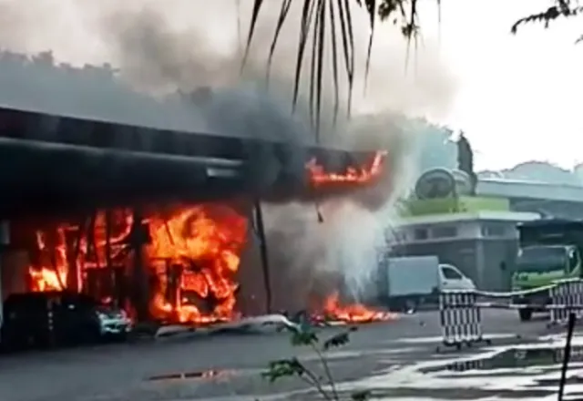 SPBU di SIER Terbakar, Satu Orang Tewas
