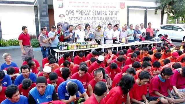 12 Hari, Polrestabes Surabaya Jaring 2948 Preman