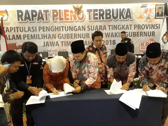 Suara Khofifah- Emil Unggul 53,55 Persen