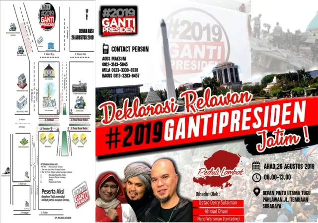 Polda Jatim Ancam Bubarkan Aksi Ganti Presiden