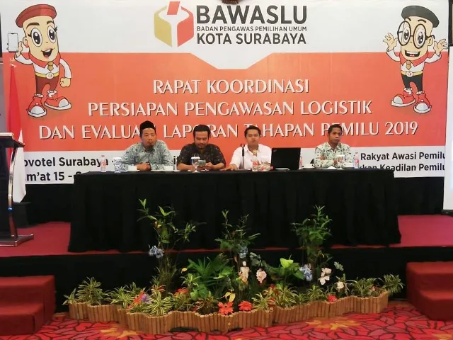Bawaslu Koordinasi Panwascam Persiapan Logistik
