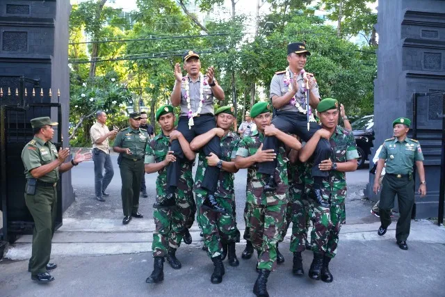 Korem Bhaskara Jaya Sambut Kapolrestabes Surabaya