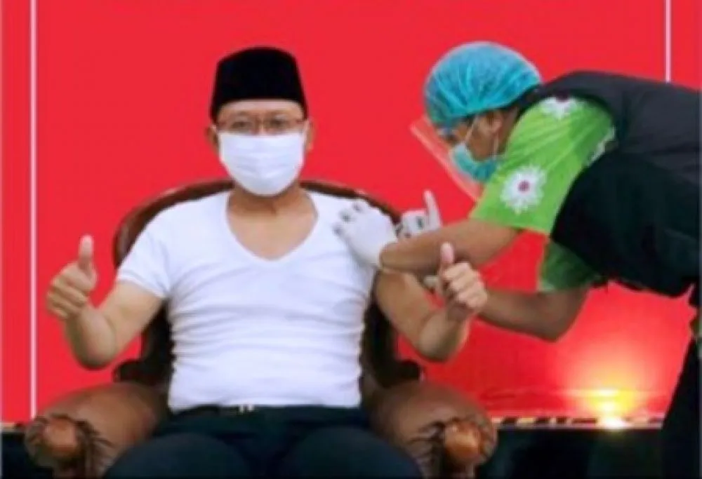 Mas Dion Ajak Masyarakat Tidak Takut di Vaksin