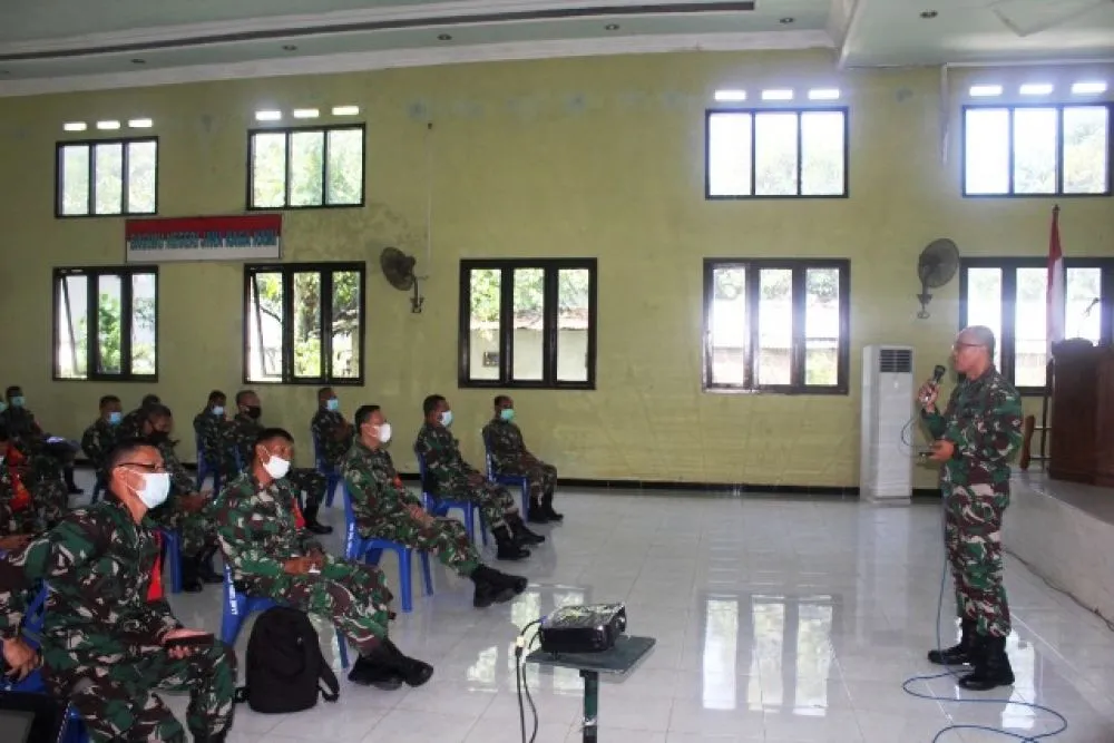 Mayor Yopi Wahyu Susilo Sosialisasi Hukum ke Prajurit
