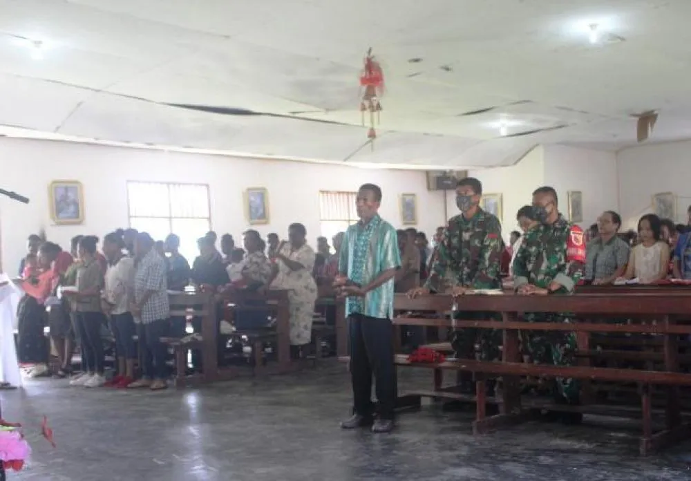Dansatgas Pantau Langsung Paskah di Tanah Papua