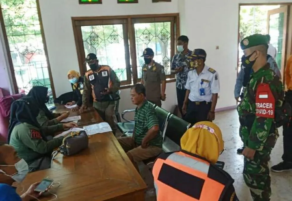 Razia 55 Pelanggar Prokes di Kelurahan Ampel