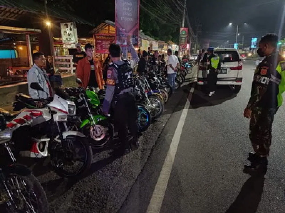 Razia Balap Liar, Polres Jember Sikat 61 Motor
