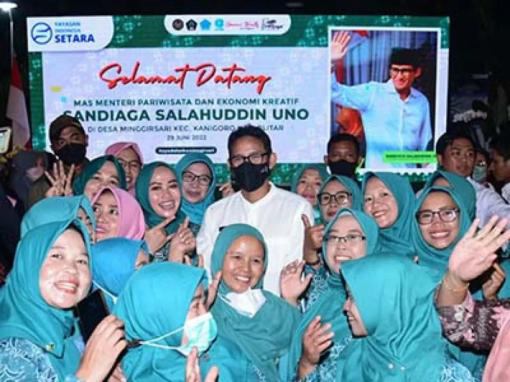 Kelompok UMKM Blitar Gemakan Sandiaga Uno Presiden 2024