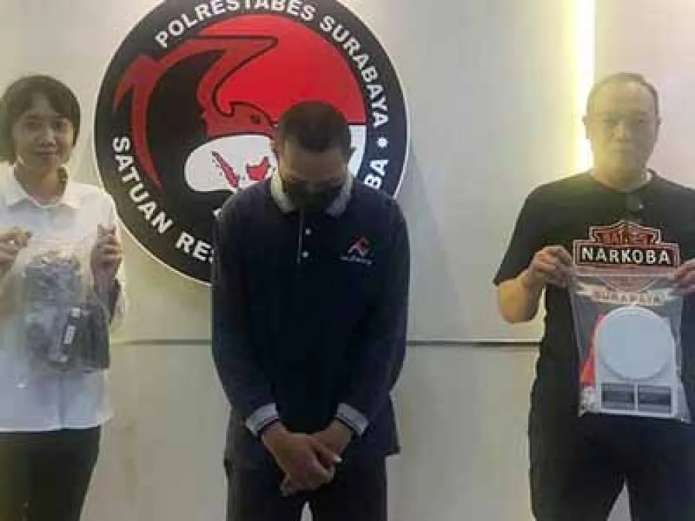 Polisi Tangkap 3 Tersangka Jaringan Narkoba Surabaya
