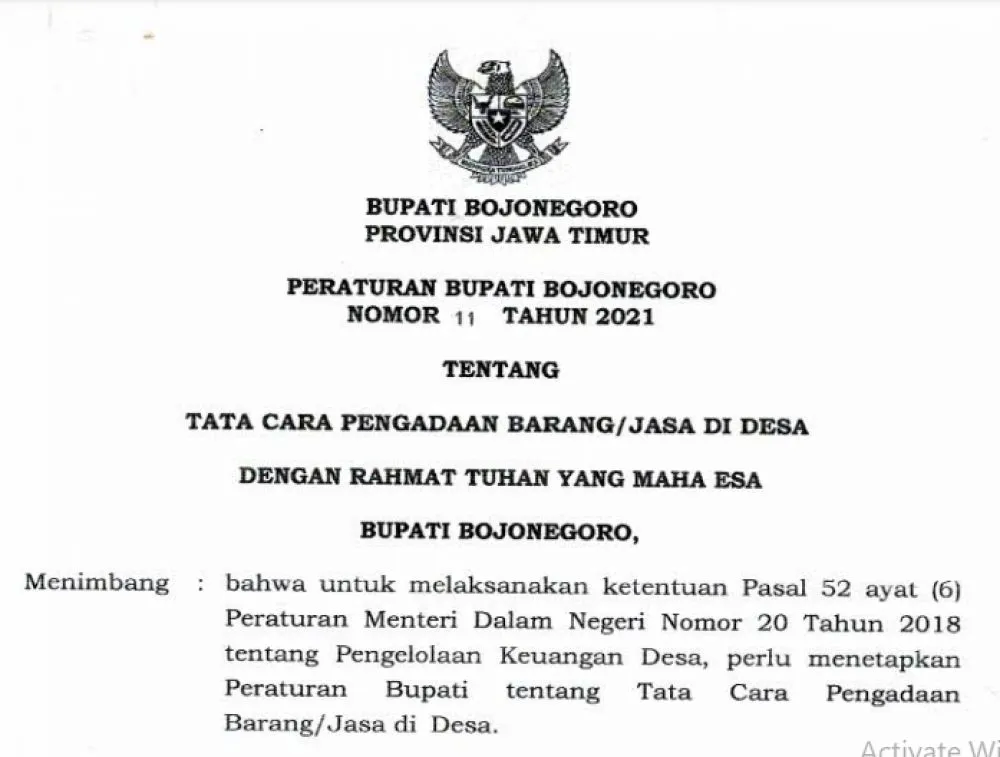 Takut Camat, Kades di Padangan Berani Langgar Peraturan Bupati Bojonegoro