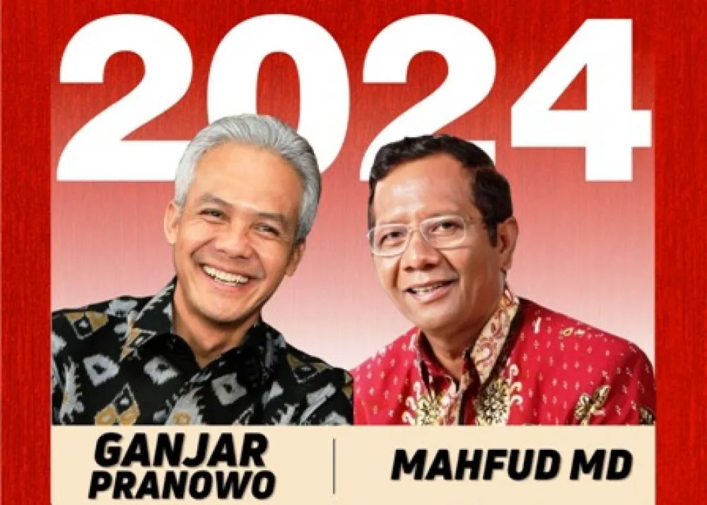 Mohammad Mahfud Mahmodin Resmi Dampingi Ganjar Pranowo