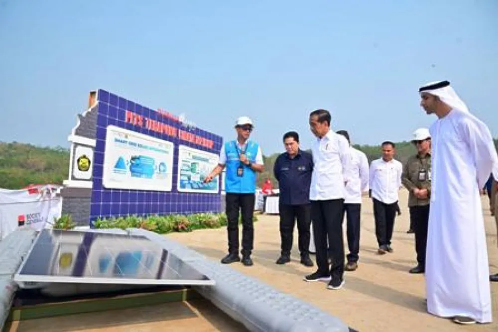 Jokowi: Keberadaan PLTS Dukung Industri Energi Hijau