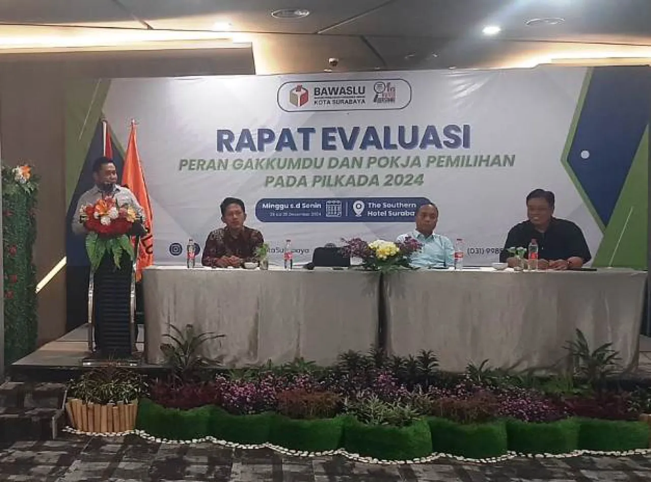 Akhir Tahun Bawaslu Surabaya Sampaikan Evaluasi Pilkada 2024