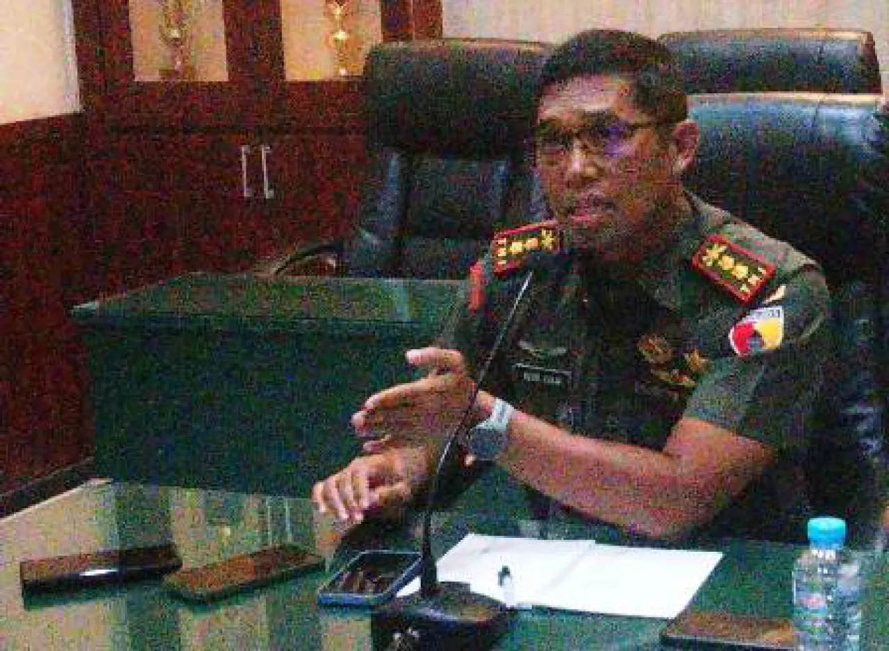 Komandan Kodim 08I9 Jelaskan Mobil TNI Muatan Amunisi Terbakar