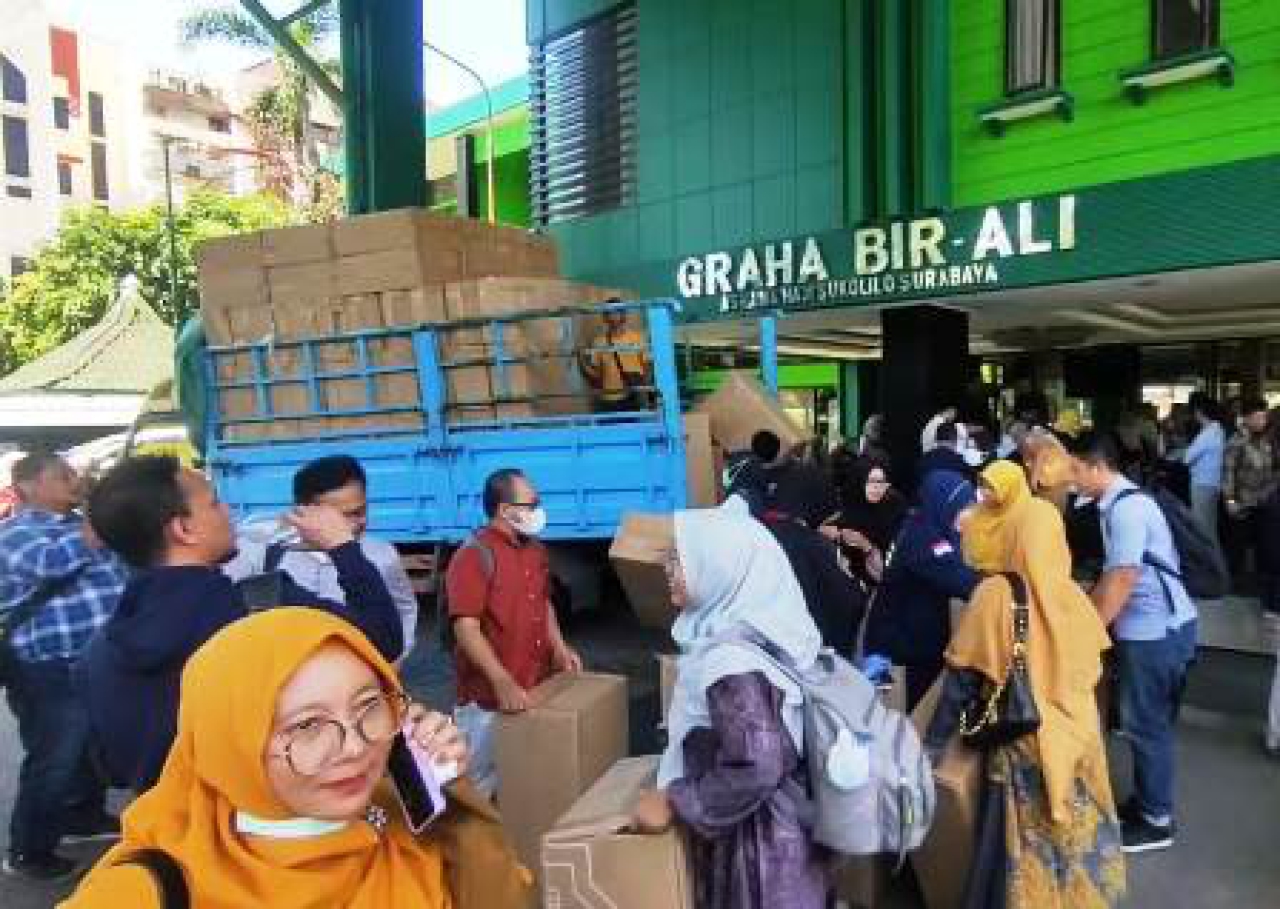 Suasana Asrama Haji Sukolilo Surabaya.