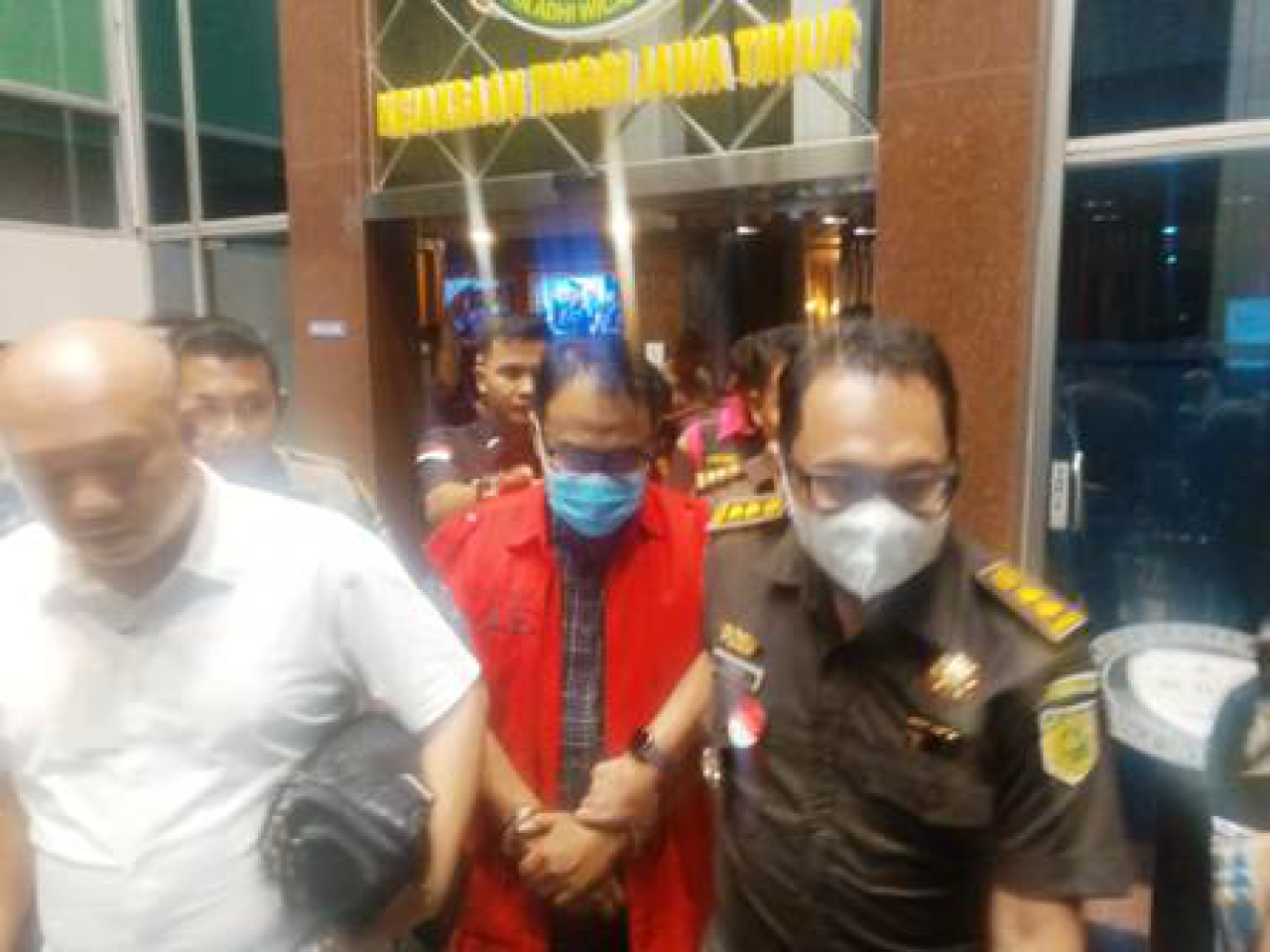 Ganjar Siswo Pramono di Kejati Jatim.