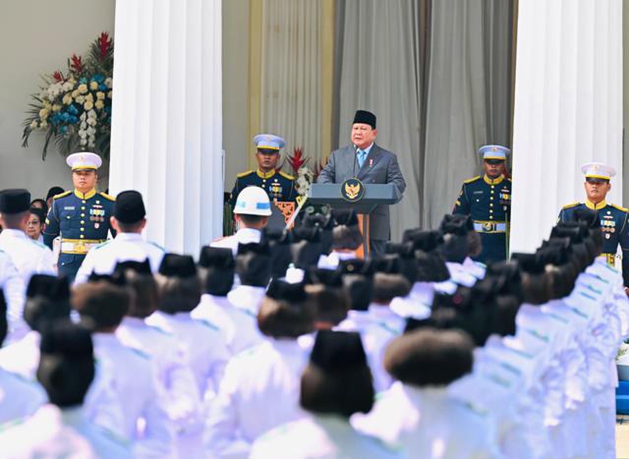 Presiden Prabowo pimpin upacara Hari Lahir Pancasila 2025.
