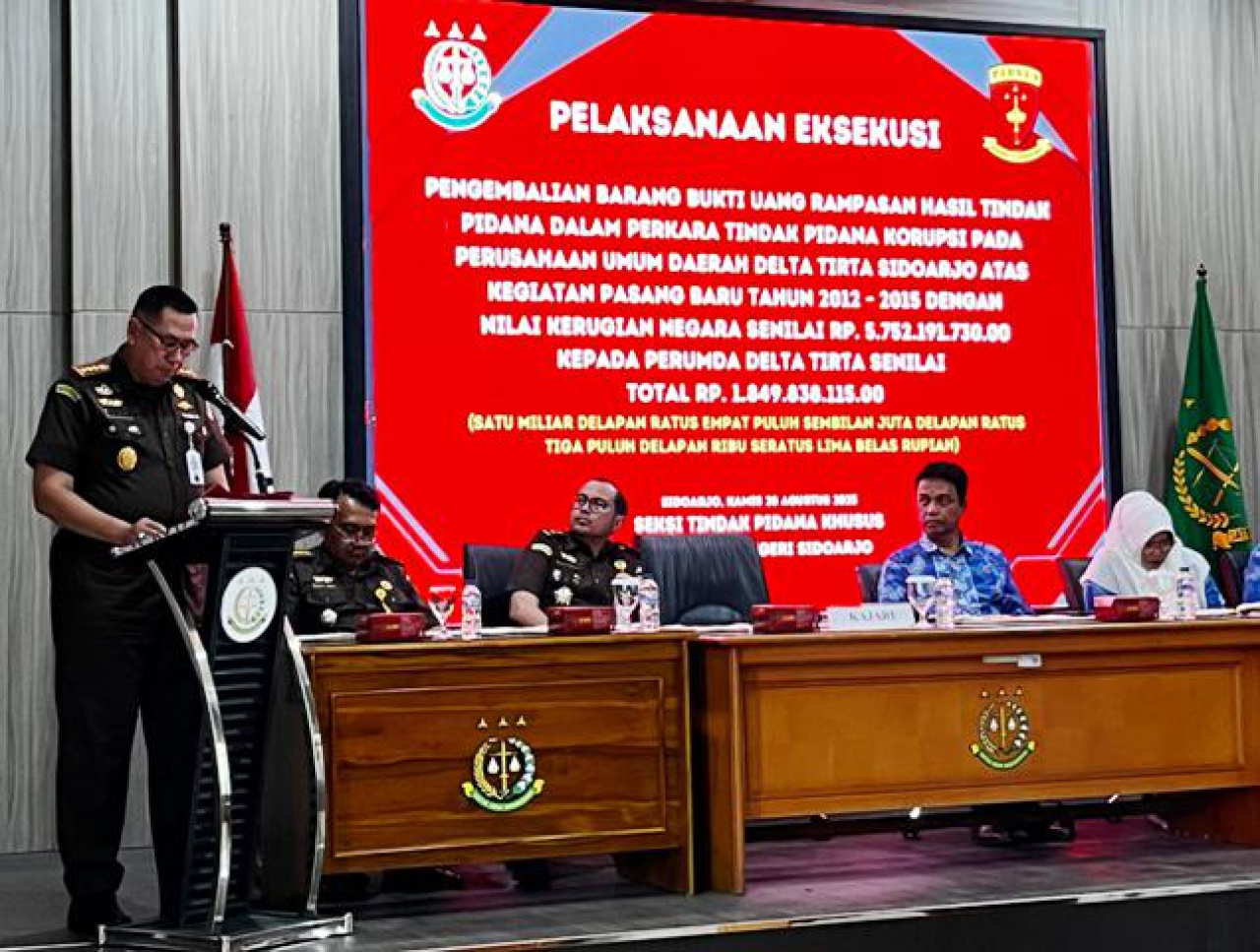 Sambutan Kepala Kejari Sidoarjo Zaidar Rasepta