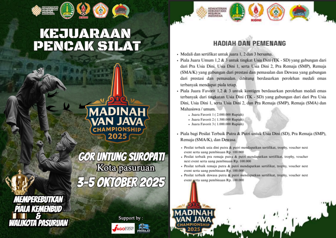 Kejuaraan Pencak Silat Madinah Van Java Championship 2025.