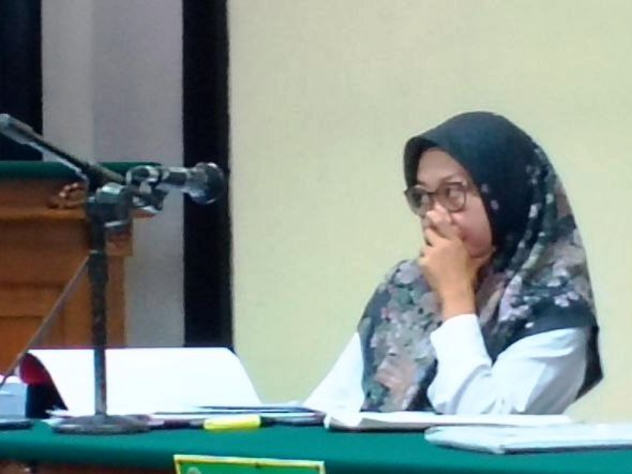 Terdakwa Nafiaturrohmah, S.H.,M.Kn
