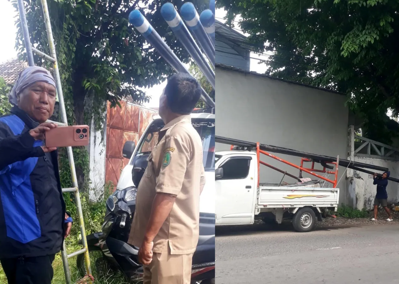 Pasang Baru Tiang Wifi Tidak Izin, Lurah Gentong: Sikat Saja Bos!