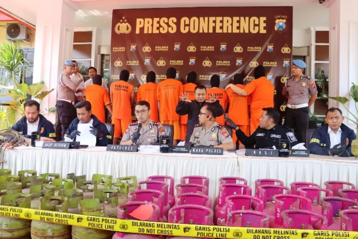 8 Tersangka LPG Subsidi Oplosan di Pasuruan Terancam Penjara 6 Tahun