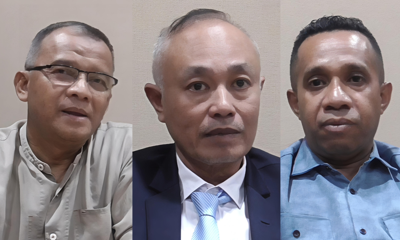 Pengelola JMP 2 dan kuasa hukum memberikan keterangan pers di Hotel Tunjungan Surabaya, Rabu, (18/03/2026).