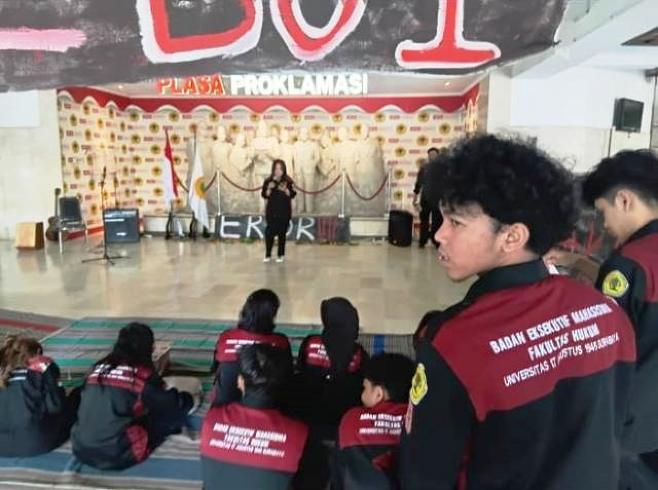 Mimbar Bebas BEM FH UNTAG Surabaya.