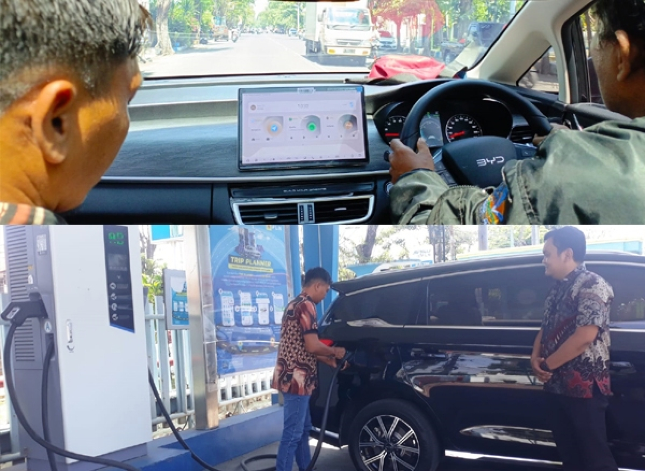Test drive mobil listrik.
