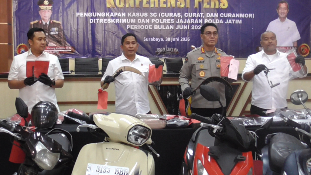 Polda Jatim Ungkap 195 Kasus 3C Selama Juni, 222 Tersangka Ditangkap