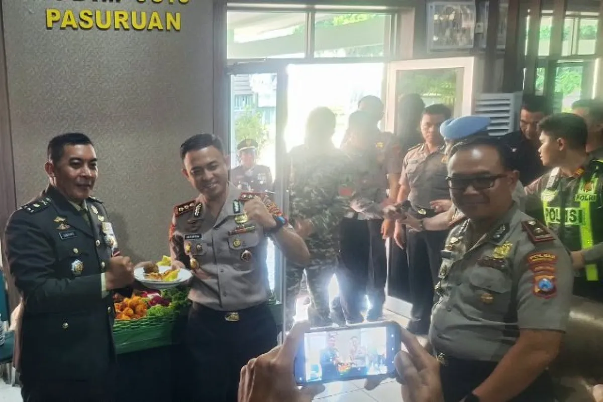 Jaga Sinergitas, Kapolres Pasuruan Kunjungi Makodim 