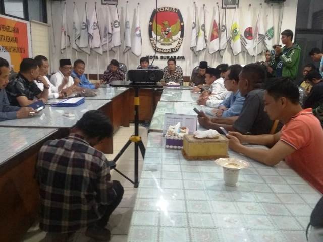 6 Parpol Minta KPU Surabaya Perhitungan Ulang