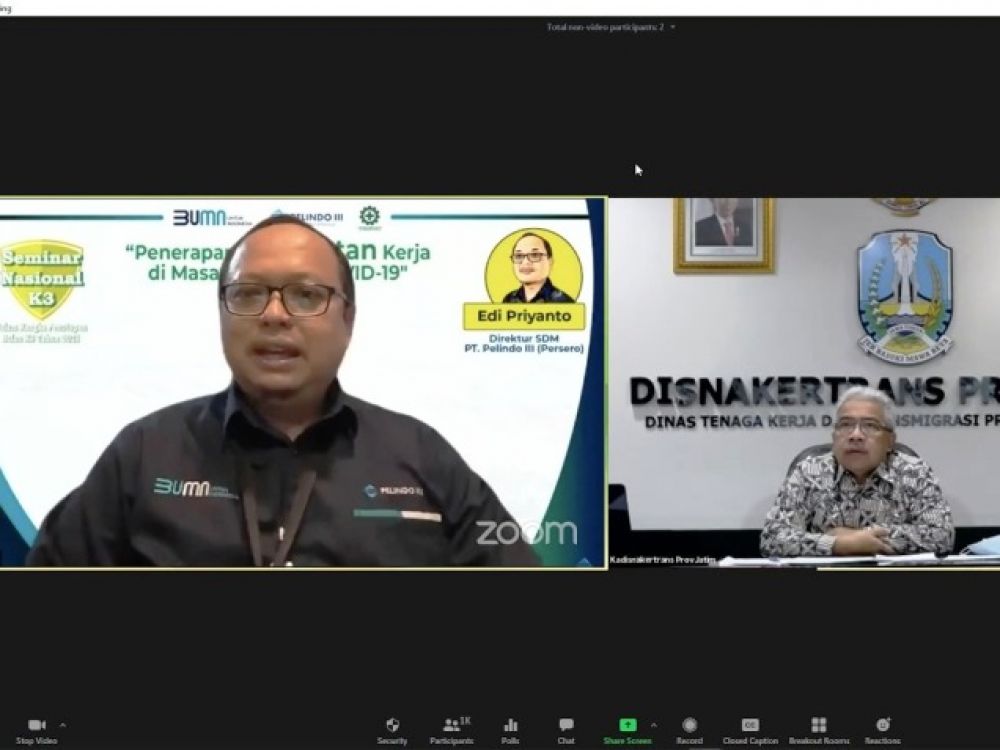 Akhiri Kegiatan Bulan K3, Pelindo III Gelar Webinar
