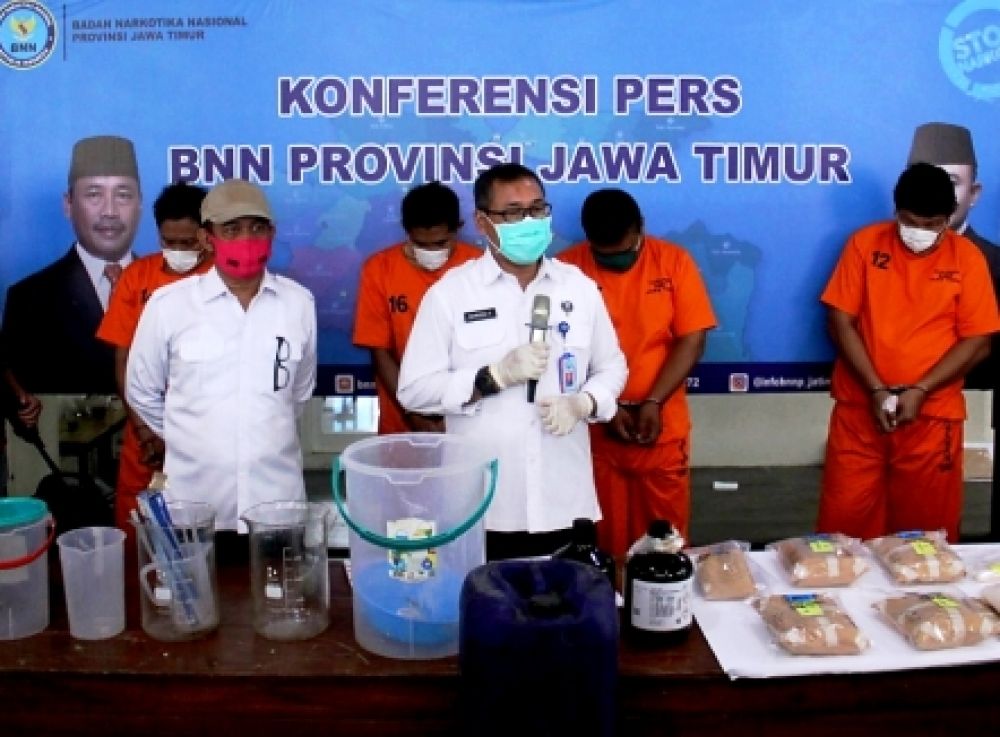 BNNP Jatim Bongkar Home Industri Sabu Semarang