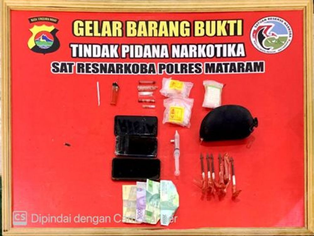 bang bukti sabu Bibi dan Keponakan