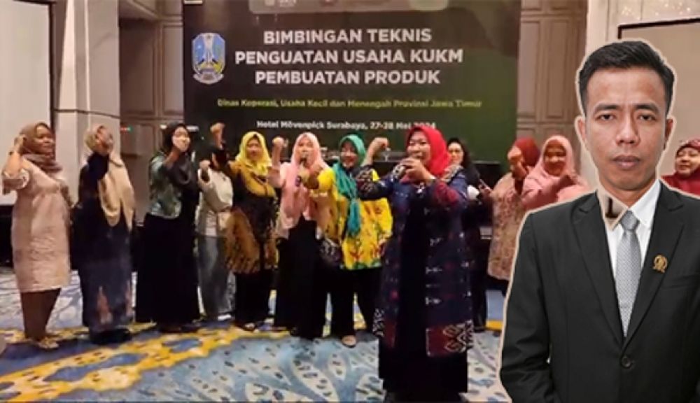 (kanan) Fauzan Fuadi anggota DPRD Jatim