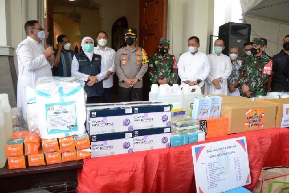 Forkopimda Jatim Pantau Pelaksanaan Jumat Agung